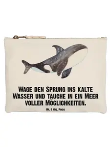 Mr. & Mrs. Panda Пенал в виде косатки с белой надписью