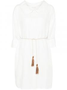 LIU JO платье мини в полоску, белый