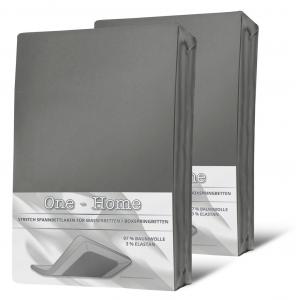 2 простыни размером 140–160 см x 200–220 см, серый эластан, пружинная кровать, водяная кровать One-Home