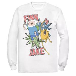 Мужская футболка Cartoon Network Adventure Time Finn & Jake Kapows Licensed Character