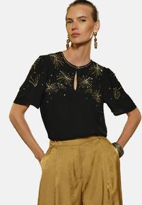 Блуза Love & Roses PETITE FIT , Black Gold/Black