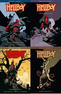 Hellboy Omnibus Series by Mike Mignola collection book set Vol 1-4(Seed of Destruction,Strange Places, The Wild Hunt, Hellboy in Hell) (Dark Horse Books)