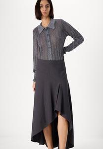 Юбка А-силуэта VMINA ANCLE SKIRT Vero Moda, крапчатый темно-серый