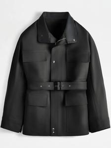 Однобортное пальто Тода Tod's, черный