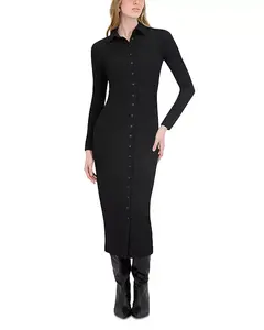 Платье из фактурной вязки Point, черный