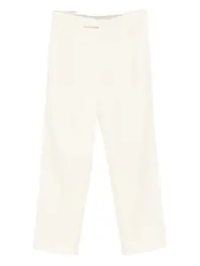 Плиссированные шерстяные брюки PT Torino, нейтральный