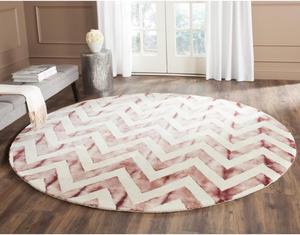 Ковер SAFAVIEH, 214 x 214 см, Dip Dye Collection Ivory / Maroon DDY715I ручной работы шеврон акварель премиум шерсть