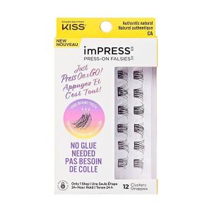 Накладные ресницы Press-On Falsies. Натуральные накладные ресницы с клеем. KISS