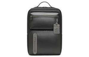 Samsonite Кожаный рюкзак для ноутбука мужской черный