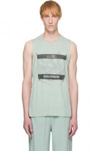 Синяя майка Salomon Edition Crewneck MM6 Maison Margiela