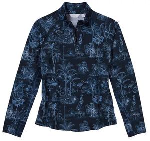 Женский пуловер для гольфа с молнией 1/4 Walter Hagen Performance 11 UV Suncover