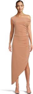 Платье Norma Kamali Drop Shoulder Side Drape Gown, цвет Cappuccino