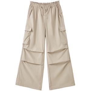 Штаны Parachute Loose Fit с охлаждающим эффектом, водоотталкивающие, износостойкие, дышащие, карго, женские CAMEL, truffle серый