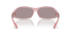 Женские прямоугольные солнцезащитные очки Swarovski SK6009, Opal Light Rose/Light Purple Brown