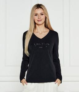 Блуза Liu Jo Sport с V-образным вырезом, черный