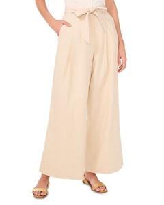 Широкие брюки с завязкой на талии VINCE CAMUTO, слоновая кость/кремовый