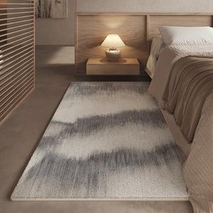 Budis Ковер 100х160 см для спальни/детской/гостиной в итальянском стиле, утолщенный, противоскользящий, с узором под тушь