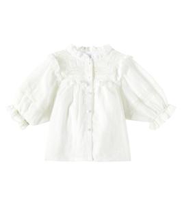 Рубашка с рюшами Alba C'era Una Volta, белый