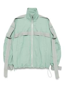 Куртка-бомбер с отделкой ремешками The Attico, зеленый