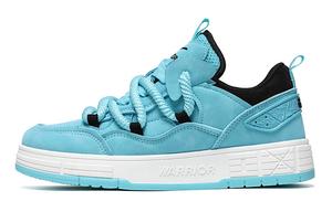 Кроссовки WARRIOR Skateboarding Shoes Unisex Low-top Lake Blue, голубой