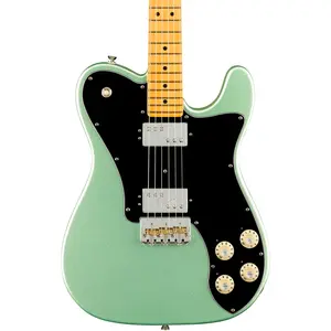 Электрогитара Fender American Professional II Telecaster Deluxe с кленовой грифовой накладкой, Mystic Surf Green