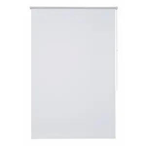 Мой дом «THEMSE» боковые рулонные шторы, затемняющие, энергосберегающий затемняющий экран, не требует сверления, свободно висит, зажимная опора My Home, белый