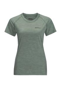 Функциональная рубашка с круглым вырезом для женщин Jack Wolfskin, цвет Picnic Green