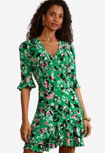 Повседневное платье REGULAR FIT - PRINTED V-NECK TEA Love & Roses, мультиколор