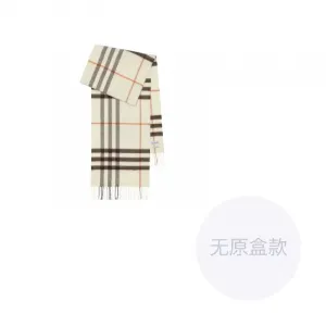 Клетчатый шарф Burberry, бежевый