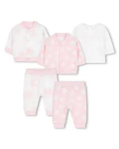 Набор для новорожденного розового цвета из хлопка Marc Jacobs