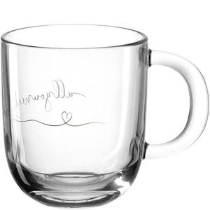 Чашка Leonardo, 14x15x8,7 см, прозрачный/золотой