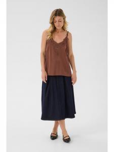 Блузка без рукавов CRAnna А-образной формы в цвете Sorrel Horse Cream