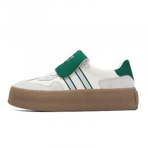 JEEP SPIRIT Легкие дышащие низкие скейтерские туфли для женщин с эффектом увеличения роста и влагоотводящими свойствами - бежево-зеленые, цвет Beige Green