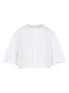 Укороченный топ с вышивкой Givenchy, белый