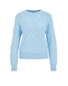 Свитер WE Fashion, светло-голубой