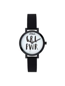 s.Oliver Кварцевые часы SO-3767-PQ черного цвета