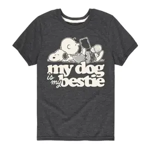 Футболка с принтом «Моя собака — мой лучший друг» для мальчиков 8-20 лет Licensed Character, серый