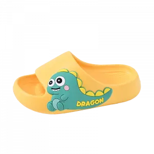 Противоскользящие антиударные износостойкие дышащие тапочки детские ABC KIDS, желтый