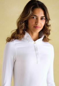 Блуза REGULAR FIT FRILLED NECK Tom Joule, белый