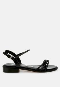 Сандалии Nobbity Flat с отделкой из стразов и жемчуга London Rag, черный