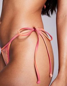 Плавки-бикини South Beach с завязками по бокам, расшитые пайетками, разноцветные