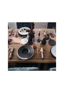 Итальянский комплект White & Black Manufacture Rock blanc Villeroy & Boch, черный