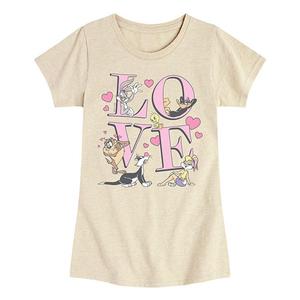 Футболка с принтом Looney Tunes для девочек 7-16 лет Licensed Character, Beige