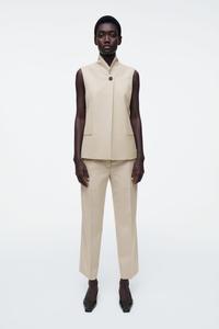 Брюки в кант с шерстью COS, бежевый