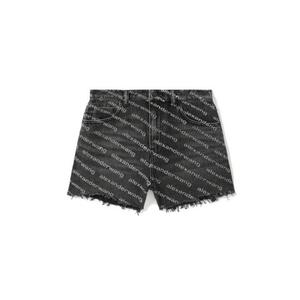 Джинсовые шорты женские Alexander Wang, черный