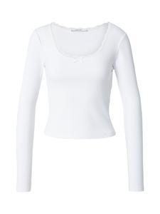 ABOUT YOU Лонгслив 'Sanja' в белом цвете