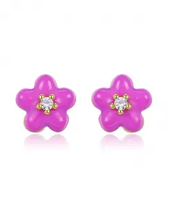 Миниатюрные серьги в виде ромашковых роз Anna Zuckerman, rose