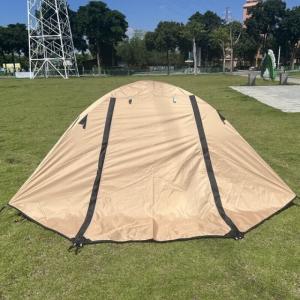 YjhomeGeerTop двойная палатка для кемпинга, дышащая дышащая двухслойная палатка с толстым алюминиевым столбом, светло-синяя 1-2