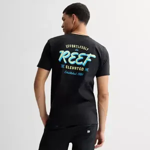 Мужская графическая футболка Reef, цвет black blue
