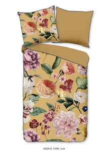 Двустороннее Постельное белье fiori satin, желтый/золотой